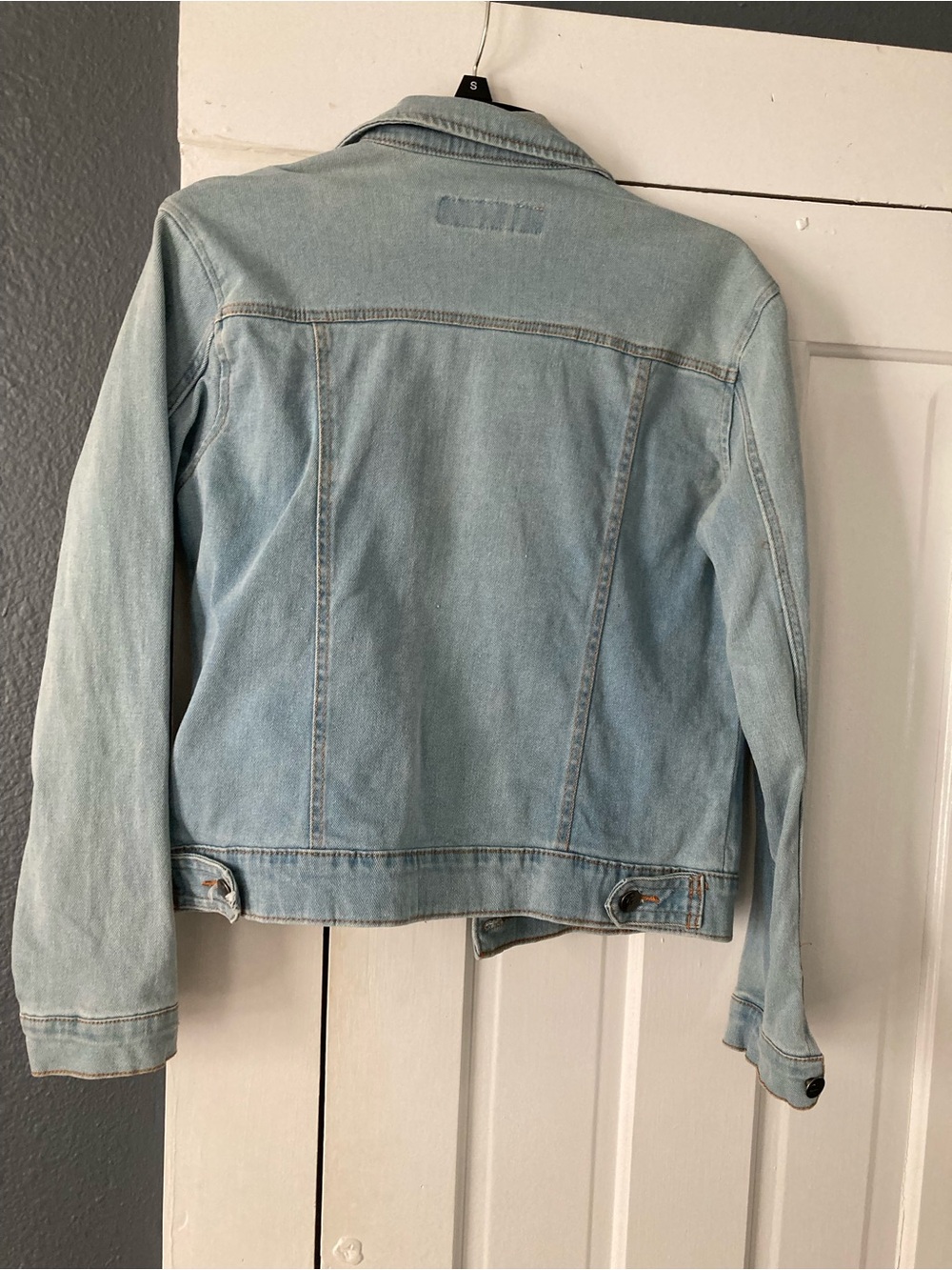 Calvin Klein Jeans Light Wash Denim Jacket - Pale Blue - Picture 4 of 4